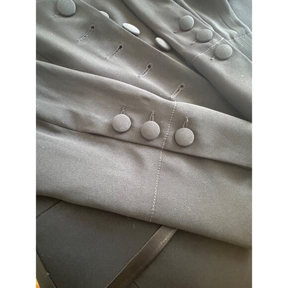 Sonia Rykiel Paris Black Viscose Satin Tailored Blazer button up Suit Jacket 38 - Picture 14 of 14